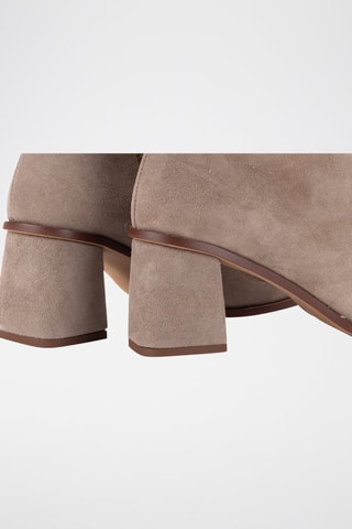 Nubuck Enkellaarzen - Beige