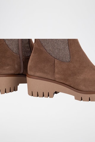 Nubuck Enkellaarzen - Bruin