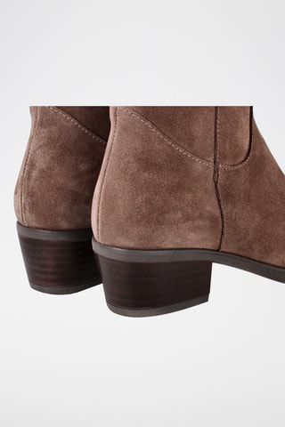 Nubuck Enkellaarzen - Bruin