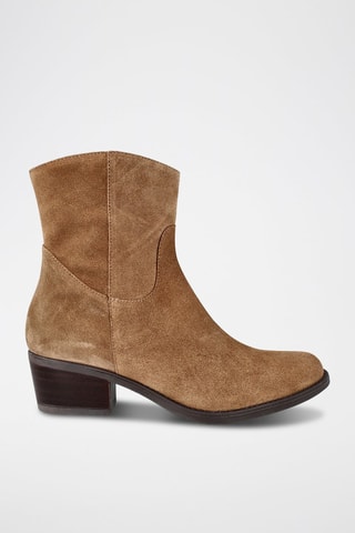 Nubuck Enkellaarzen - Bruin