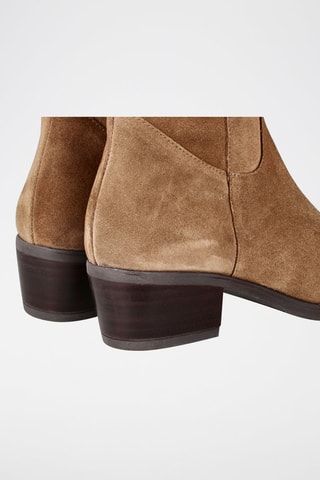 Nubuck Enkellaarzen - Bruin