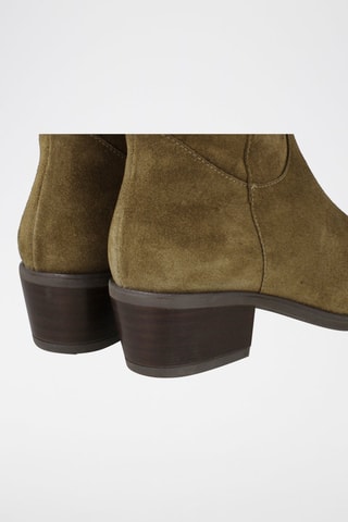 Nubuck Enkellaarzen - Kaki