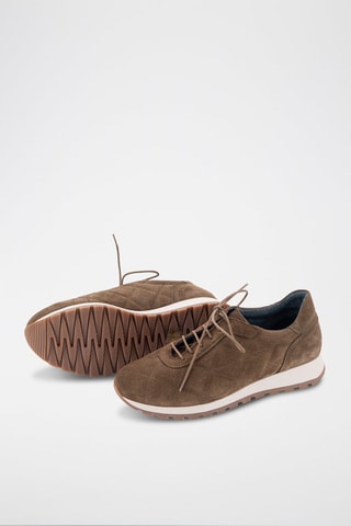 Nubuck Sneakers Serraje - Bruin