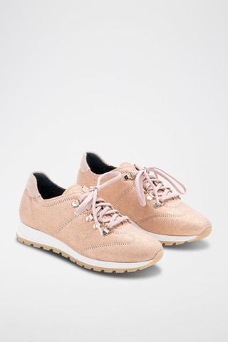 Leren Sneakers Chainti - Lichtroze