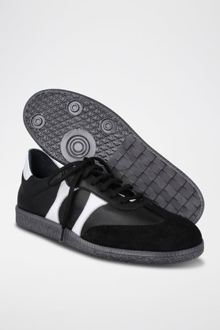 Nubuck en Nappaleren Sneakers - Zwart