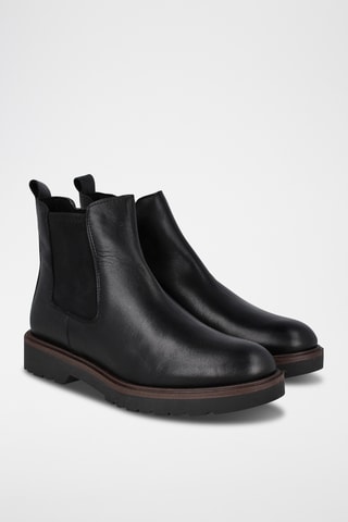 Leren Chelsea Boots Cardiff - Zwart
