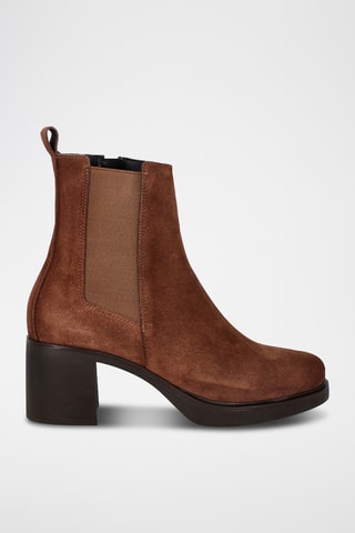 Nubuck Enkellaarzen Alcora - Bruin