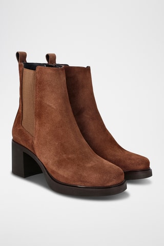Nubuck Enkellaarzen Alcora - Bruin