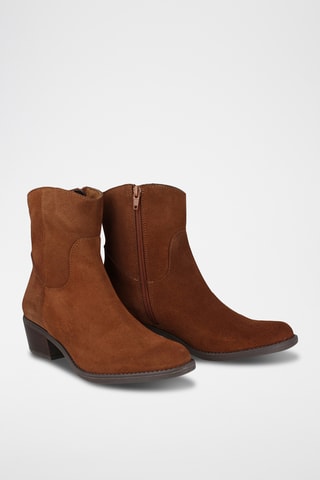 Nubuck Enkellaarzen Dakota - Bruin