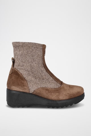 Nubuck Enkellaarzen Estrella - Bruin