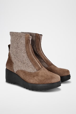 Nubuck Enkellaarzen Estrella - Bruin