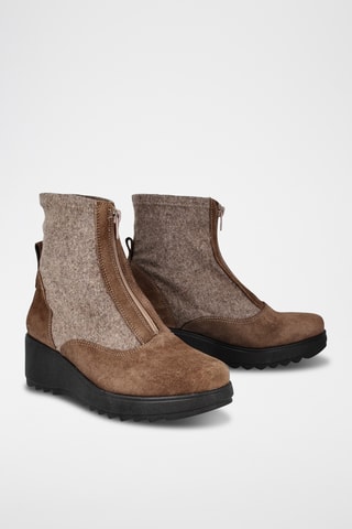 Nubuck Enkellaarzen Estrella - Bruin