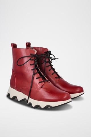 Lakleren Enkellaarzen Ola - Rood