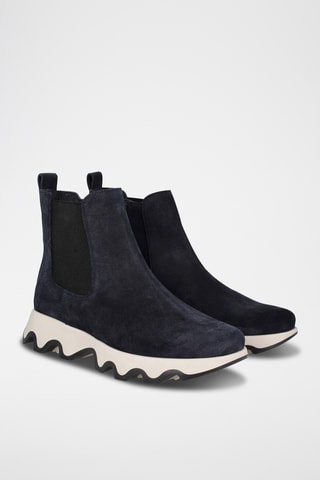 Nubuck Enkellaarzen Ola - Marineblauw 