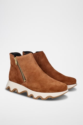 Nubuck Enkellaarzen Ola - Lichtbruin