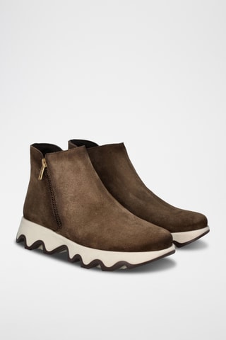Nubuck Enkellaarzen Ola - Kaki