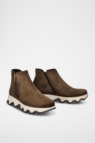 Nubuck Enkellaarzen Ola - Kaki