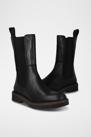 Leren Chelsea Boots Cardiff - Zwart