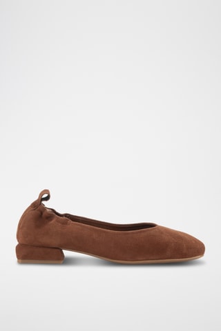 Nubuck Ballerina's Vivien - Bruin