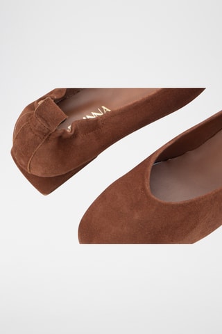 Nubuck Ballerina's Vivien - Bruin
