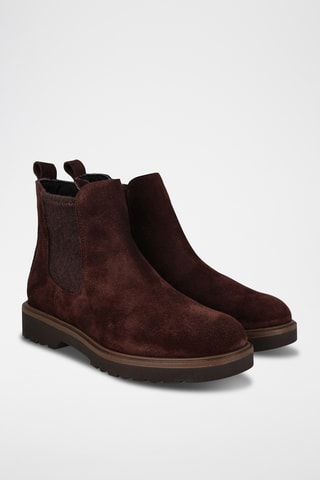 Nubuck Chelsea Boots Cardiff - Bruin