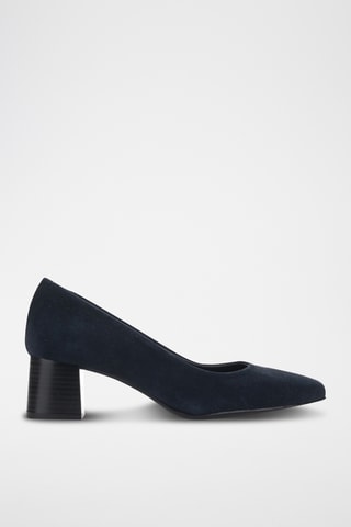 Nubuck Pumps Piso Maite - Marineblauw