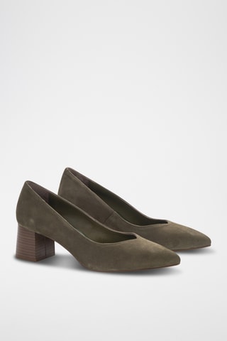 Nubuck Pumps Piso Maite - Kaki