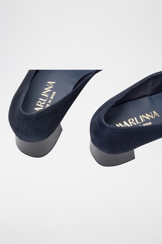 Nubuck Pumps Piso Maite - Marineblauw
