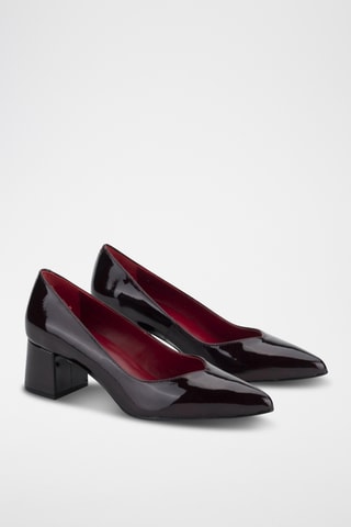 Lakleren Pumps Teresa - Bordeauxrood