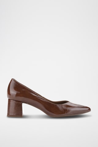 Lakleren Pumps Teresa - Bruin
