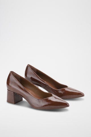 Lakleren Pumps Teresa - Bruin