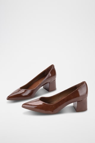 Lakleren Pumps Teresa - Bruin