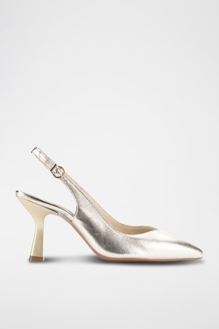 Leren Pumps Tamy - Zilverkleurig