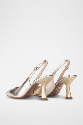 Leren Pumps Tamy - Zilverkleurig