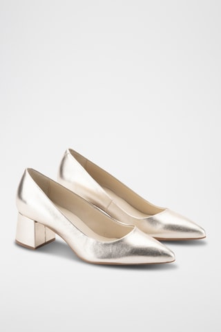 Leren Pumps Teresa - Zilverkleurig