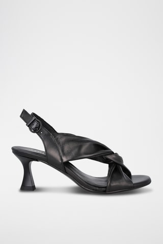 Leren Sandalen met Hak Alina - Zwart