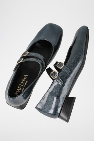 Lakleren Mary Janes Briana - Marineblauw