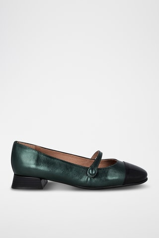 Leren Mary Janes Mariola - Zwart en Groen