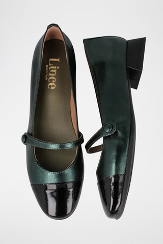Leren Mary Janes Mariola - Zwart en Groen