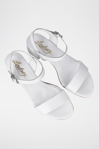 Leren Sandalen met Hak Selma - Wit