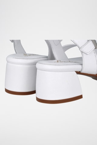 Leren Sandalen met Hak Selma - Zwart