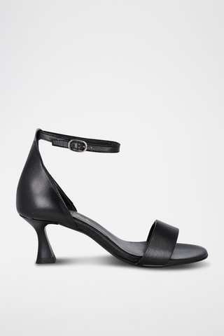 Leren Sandalen met Hak Saray - Zwart