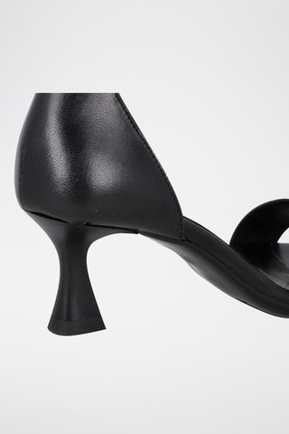 Leren Sandalen met Hak Saray - Zwart