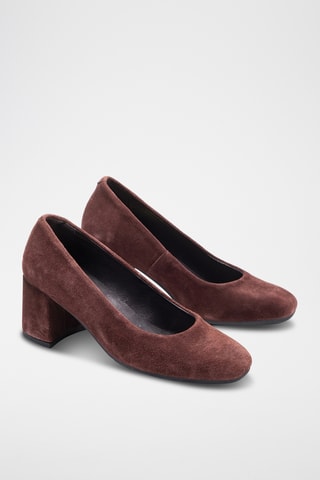 Nubuck Pumps Norma - Bordeauxrood