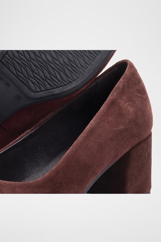 Nubuck Pumps Norma - Bordeauxrood