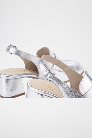 Leren Pumps - Zilverkleurig