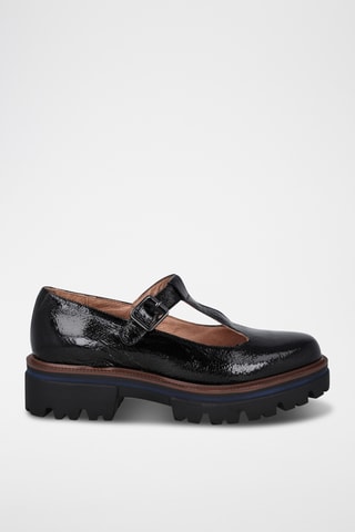 Lakleren Saloméschoenen Michigan - Zwart