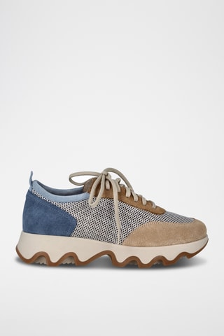 Nubuck Platform Sneakers Ola - Beige
