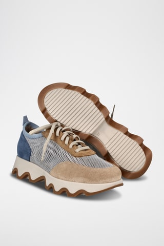 Nubuck Platform Sneakers Ola - Beige