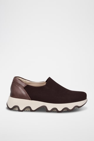 Platform Slip-ons Ola - Donkerbruin